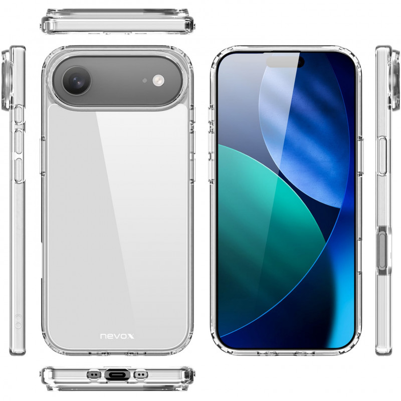 Nevox StyleShell FLEX ümbris iPhone 17 Airile, läbipaistev (2511)