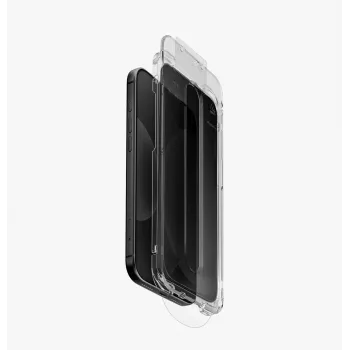 UNIQ Optix SwiftFit Privacy DX2 karastatud klaas iPhone 18 Pro-le, aplikatsiooniga