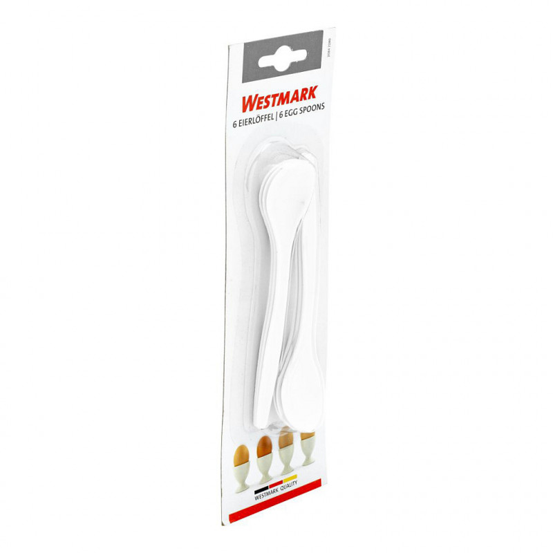 Westmark munalusikad, 6-osaline komplekt, 14,5 cm, valge plast