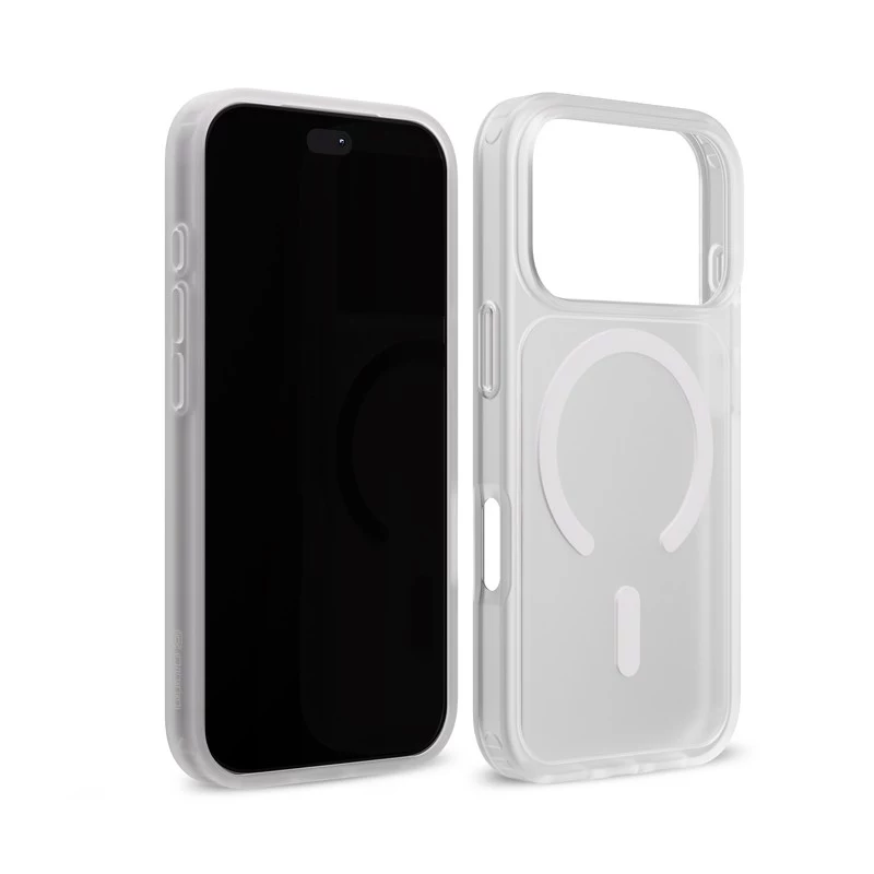 Crong Matte Magnetic MagSafe ümbris iPhone 18 Pro / 17 Pro jaoks, valge