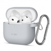Tech-Protect Crayon Silicone Hook ümbris Apple AirPods 4 jaoks, hall