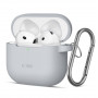 Tech-Protect Crayon Silicone Hook ümbris Apple AirPods 4 jaoks, hall