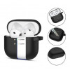 Tech-Protect Silicone Hook ümbris Apple AirPods 4 jaoks, must