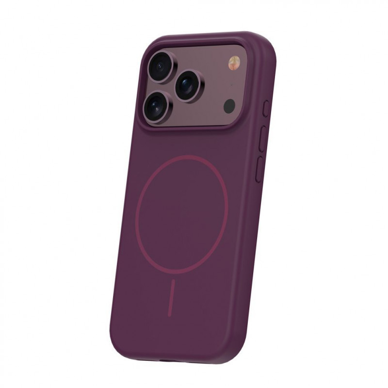 TFO Silicone Thin Mag ümbris iPhone 17 Pro Max / iPhone 18 Pro Max 6.9 inch jaoks, tume kirsipunane