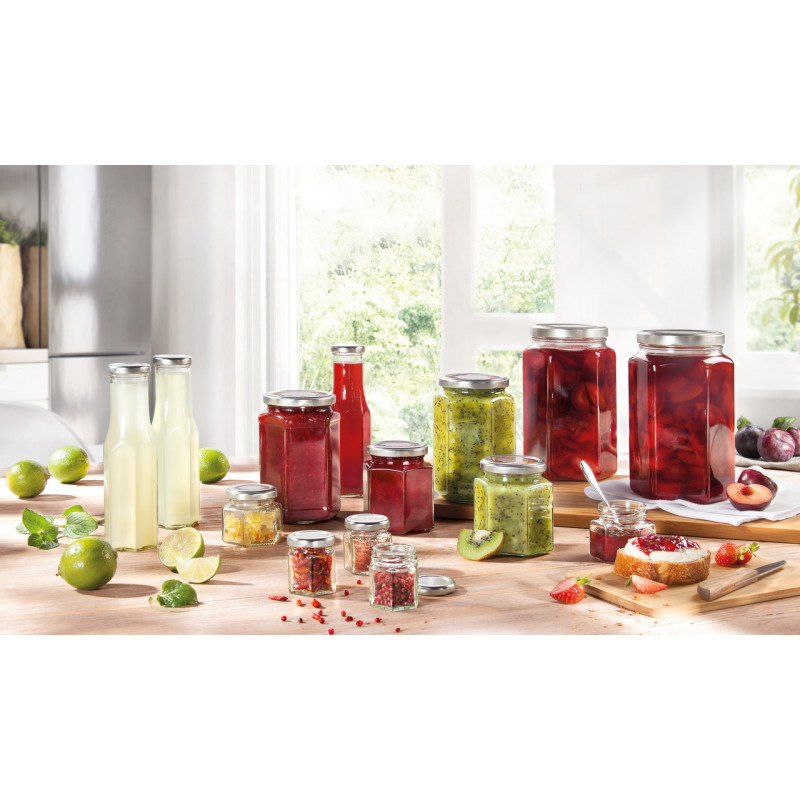 LEIFHEIT kuusnurkne klaaspurk, 47 ml