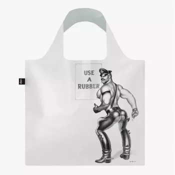 LOQI Tom of Finland – Use a Rubber – läbipaistev kott