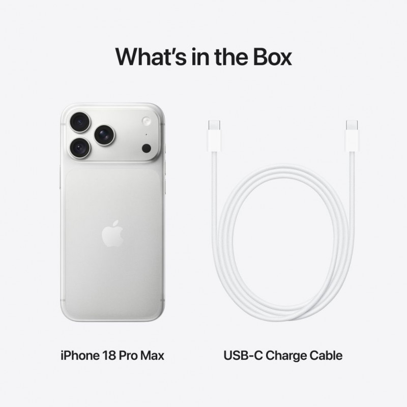 Apple iPhone 18 Pro Max 2TB hõbedane