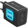 Forcell F-Energy GaN III VT-60 60W PD QC 4.0+ 2x USB-C must seinalaadija + USB-C kaabel
