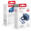 Forcell F-Energy GaN III VT-60 60W PD QC 4.0+ 2x USB-C seinalaadija tumesinine + USB-C kaabel