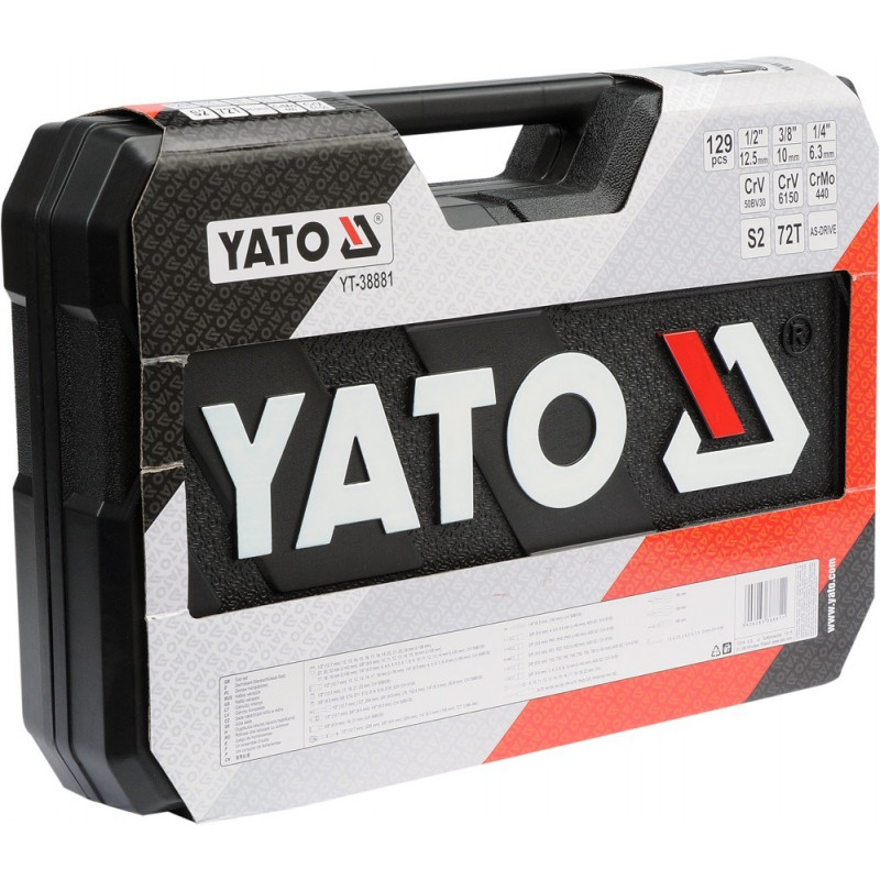Yato YT-38881 mehaaniku tööriistakomplekt 129 tööriistaga