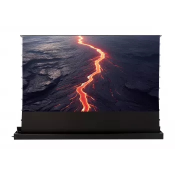 celexon UST HomeCinema Plus kõrge kontrastsusega käärmehhanismiga põrandaekraan 80 inch (203,2 cm), must
