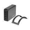 Logilink USB-C laua laadija, 240 W, GaN, 4-porti, 4x USB-C (PD), must