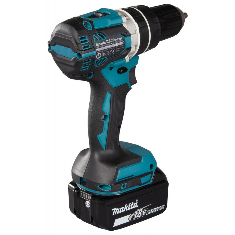 Makita DHP484RFJ akutrell-kruvikeeraja, 2000 RPM, must/sinine