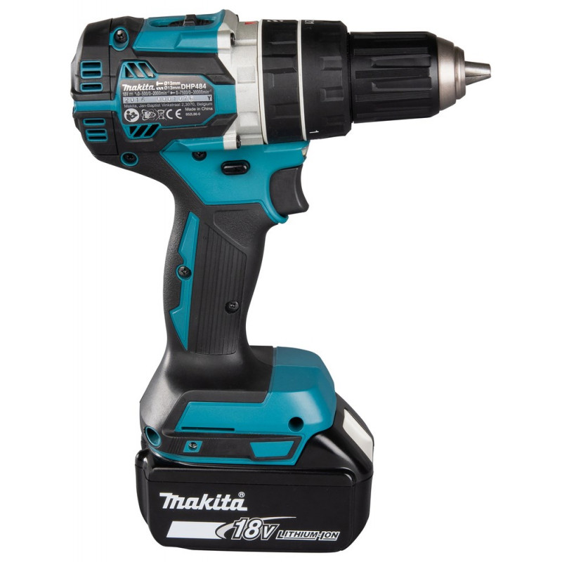 Makita DHP484RFJ akutrell-kruvikeeraja, 2000 RPM, must/sinine