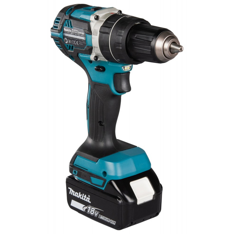 Makita DHP484RFJ akutrell-kruvikeeraja, 2000 RPM, must/sinine