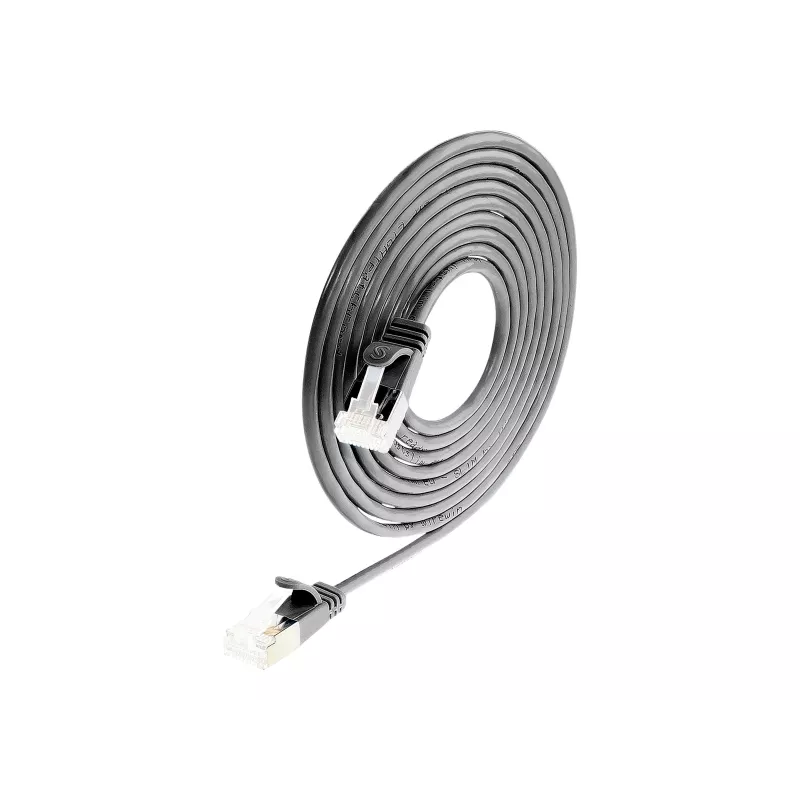Wirewin Slim Cat6a U/FTP ühenduskaabel RJ45, 5 m, must