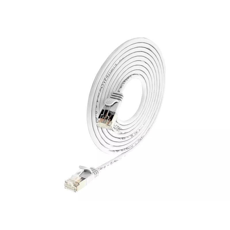 Wirewin Slim Cat6 U/FTP ühenduskaabel RJ45, 7,5 m, valge