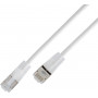 Wirewin SLIM Cat6a U/UTP kerge ühenduskaabel, 10 gigabitti, 7,5 m, läbipaistvad pistikud (SLIM-L-UU-K6A-TL 7.5 WT)