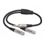 celexon Professional stereo-jack – 2x M/F audioadapter