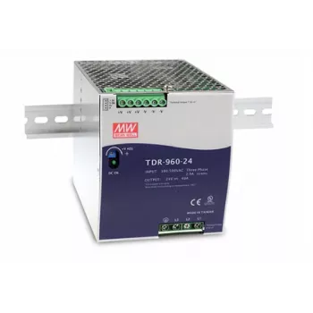 MEAN WELL TDR-960-24 DIN-liinile kinnitatav toiteallikas, 24 V DC, 40 A, 960 W