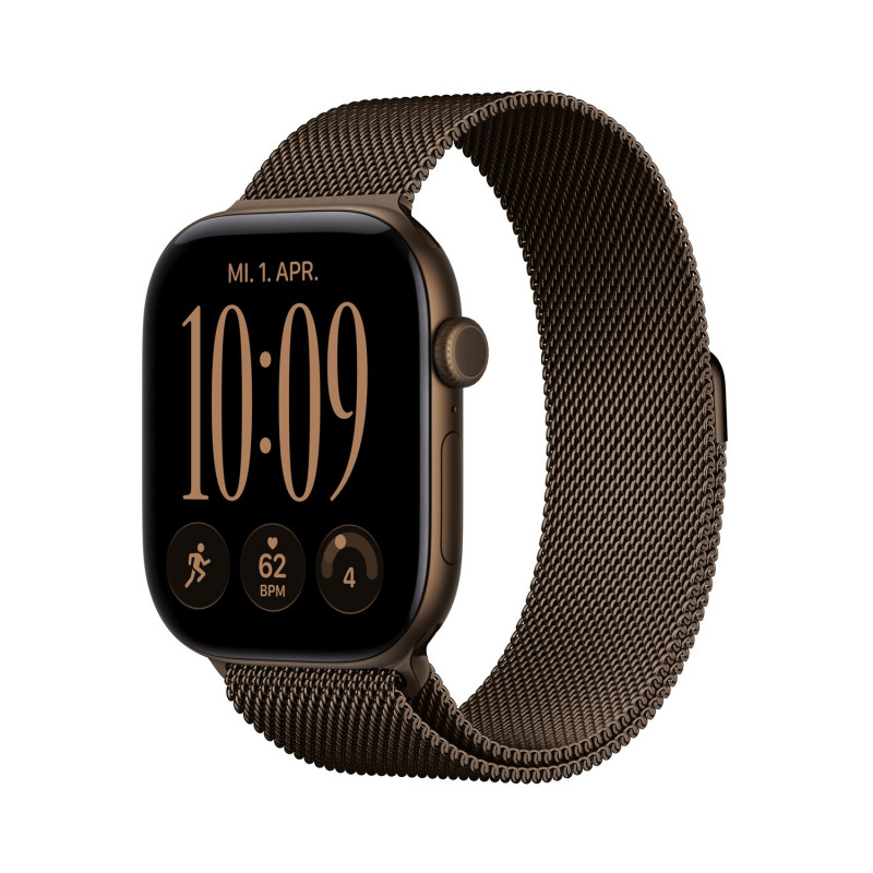 Apple Watch Series 12 GPS + Cellular 46mm Dark Bronze alumiiniumkorpus ja Dark Bronze Milanese Loop - M/L