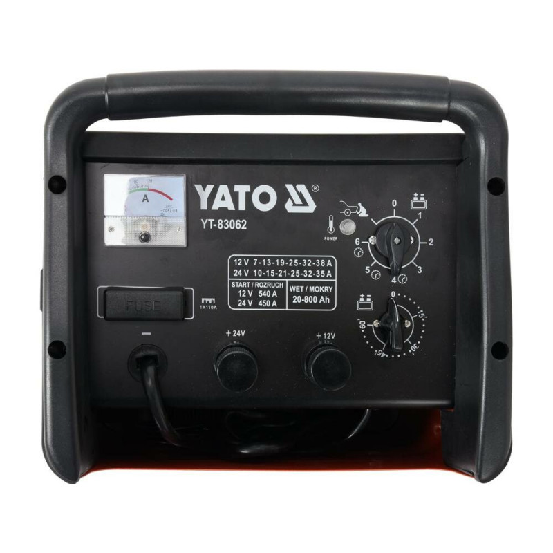 YATO YT-83062 autoaku laadija (alaldi), 38 A / 540 A / 800 Ah