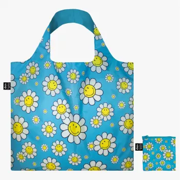 LOQI Smiley kott – Flowers Blue