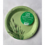 Gogreen Reed Go Green keskkonnasõbralikud pabertaldrikud Ø18cm 10 tk