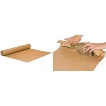 RAADHUIS pakkepaberi rull, 750 mm x 250 m, pruun kraftpaber, 70 g/m², pruunitriibuline