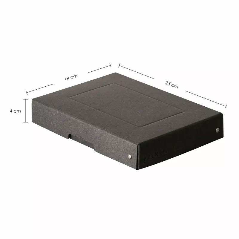 FALKEN PURE hoiukarp 500 lehele, 18 x 25 x 4 cm, must
