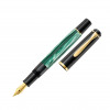 Pelikan Classic M200 kolvikonstruktsiooniga täitepliiats, roheline marmorjas