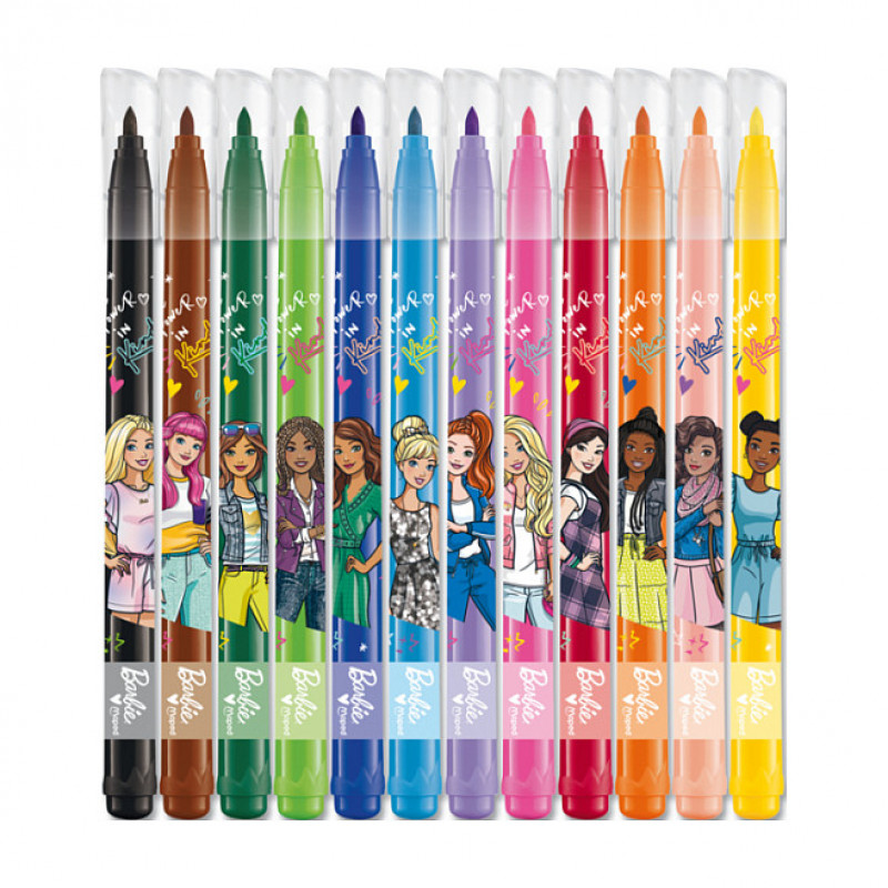maped Barbie viltpliiatsid, mitmevärvilised