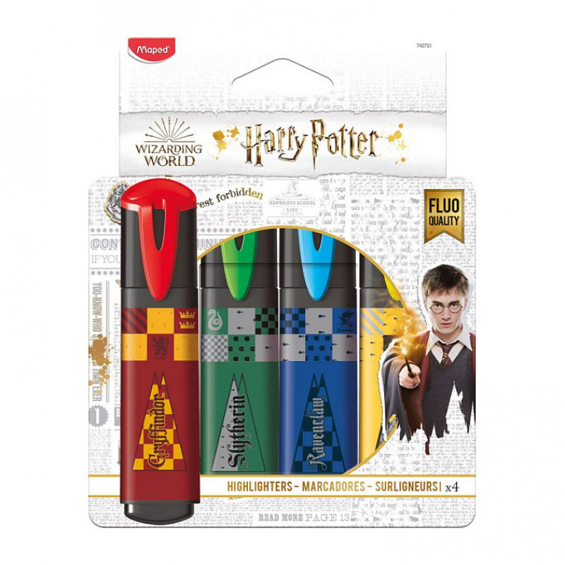 maped Harry Potteri tekstimarker, mitmevärviline