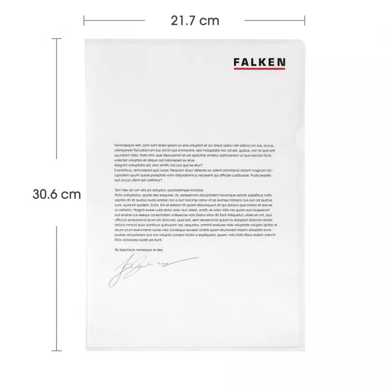 Falken lehtede kaitsekiled DIN A4, tekstureeritud pind, 0,09 mm, läbipaistev