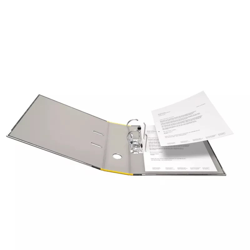 FALKEN Recycling registraator A4, 8 cm, kollane marmoreeritud