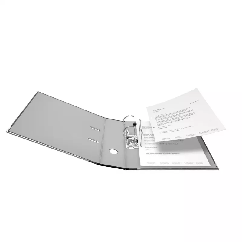 FALKEN Recycling registraator A4, 8 cm, must marmoreeritud