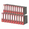 FALKEN Recycling registraator A4, 8 cm, punane marmoreeritud