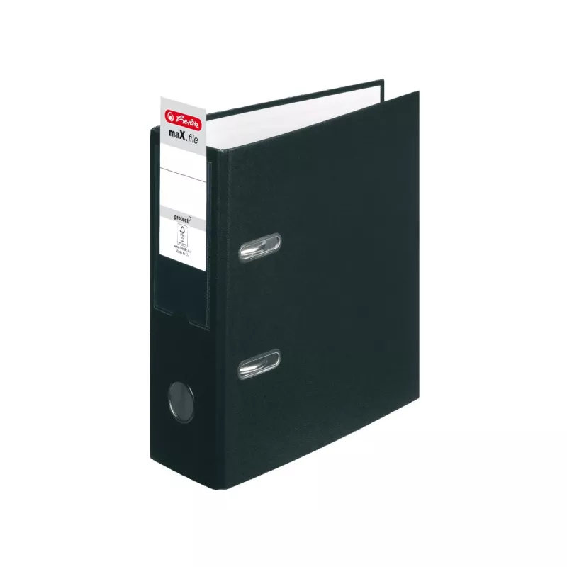 herlitz maX.f pro kaust DIN A5 püstine, 8 cm, must kartong