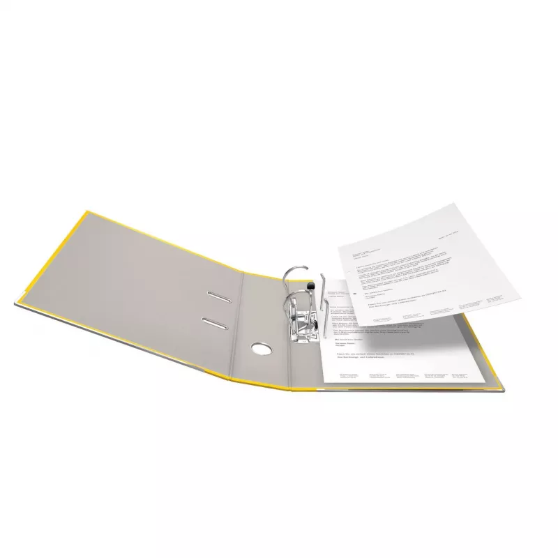 FALKEN Color registraator DIN A4, 8 cm, plastikust, kollane
