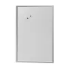 herlitz magnetiline valgetahvel 60 x 80 cm, valgeks lakitud teras, hõbedane puitraam