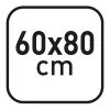 herlitz magnetiline valgetahvel 60 x 80 cm, valgeks lakitud teras, hõbedane puitraam