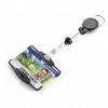 DURABLE nimesildihoidja koos jo-jo EXTRA STRONG 1 kaardile, must (868901)