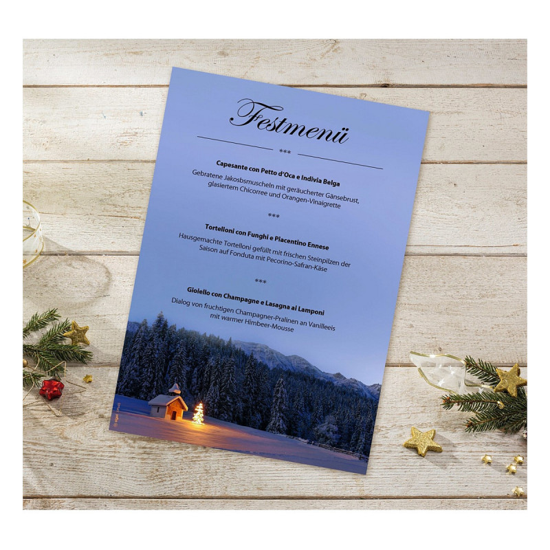 SIGEL jõulune kirjapaber Christmas Chapel motiiviga DIN A4 90 g/m² 100 lehte