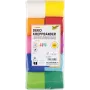 folia krepp-paberist dekoratiivpaelad värv mitmesugused 32.0 gsm 10 rulli