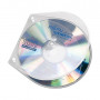 VELOFLEX VELOBOX CD/DVD karbid 1 plaadile, läbipaistev, 10 tk