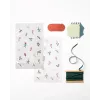 Folia PP põhjaga kott A FLORAL CHRISTMAS, 14,5 x 23,5 cm