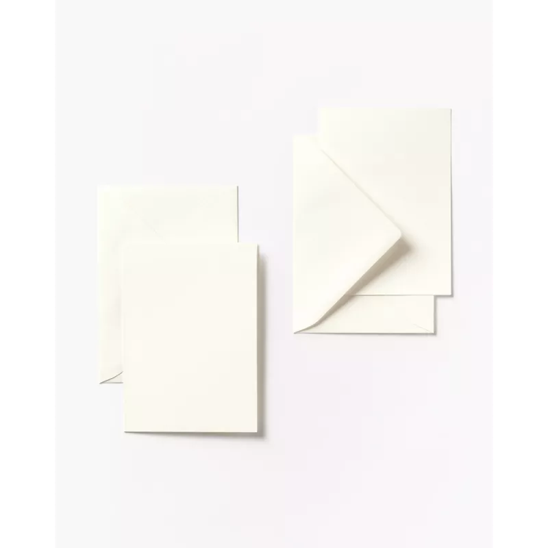Folia volditud kaardid, pärlvalge, 5 tk