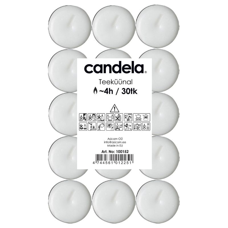 Candela teeküünlad 30 tk