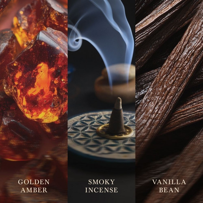 WoodWick Radiant Amber küünal, keskmine