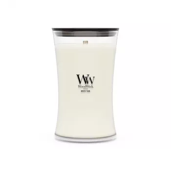WoodWick White Teak küünal, suur, 610 g
